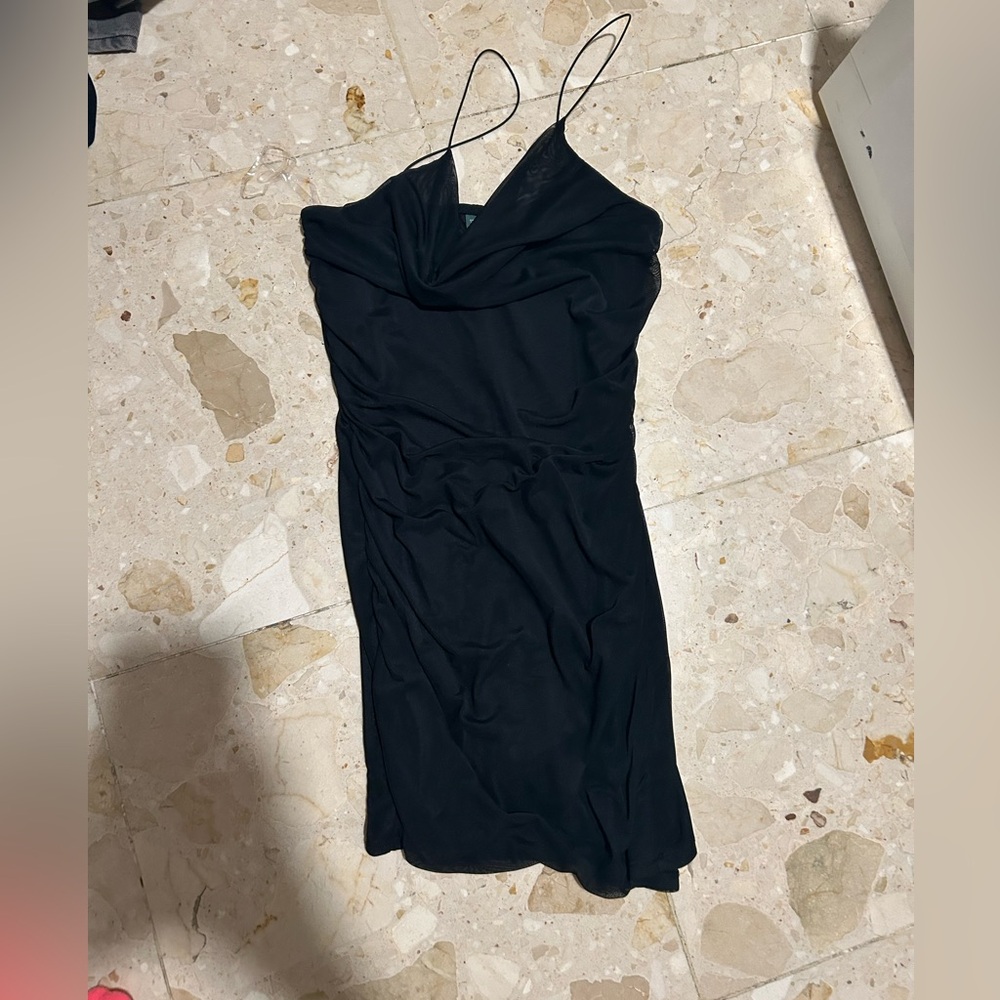 Black mini dress